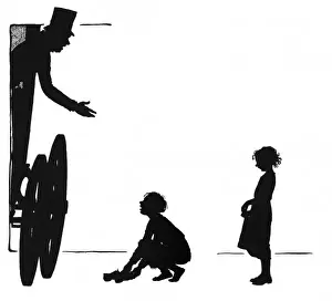 Dunce Prints: Dunderpate offers the squire his shoes