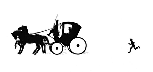 Images Dated 17th October 2011: Dunderpate runs after a coach and horses