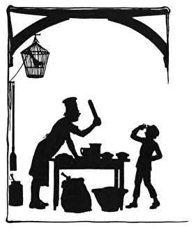 Images Dated 17th October 2011: Dunderpate speaks to the pastrycook