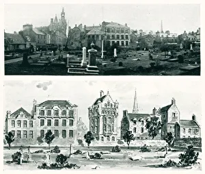 Churchyard Prints: Dunfermline St. Catherine's Wynd & Graveyard