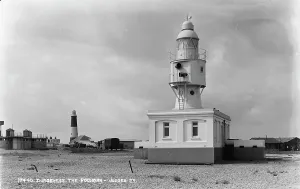 Shoreline Prints: Dungeness Foghorn and Lighthouse
