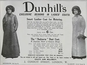 Sahara Prints: Dunhill's Ladies Motoring Coats