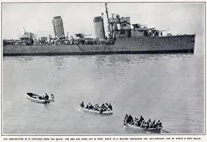 Dunkirk during the evacuation, northern France, WW2