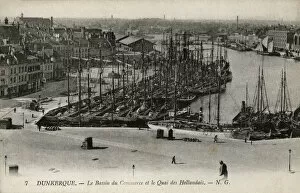 Images Dated 23rd February 2016: Dunkirk, France - Bassin du Commerce and the Dutch Quay