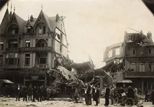 Dunkirk Prints: Dunkirk, France - bomb damage, WW1