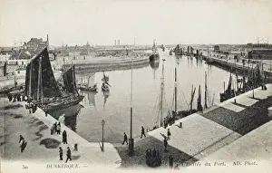 Dunkirk, France - The Entrance to the Port