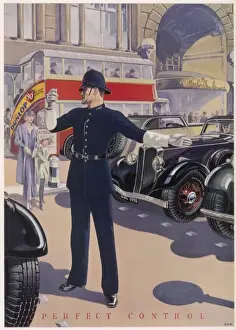 Dunlop advertisement with policeman