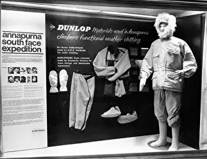 Dunlop Prints: Dunlop Annapurna climbing equipment window display