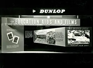 Aids Prints: Dunlop Education Aids window display
