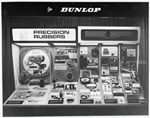 Precision Prints: Dunlop Precision Rubbers window display