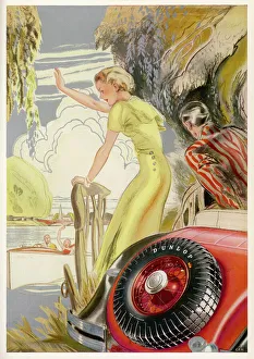 Images Dated 12th October 2015: DUNLOP TYRE ADVERT 14