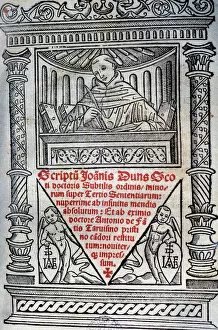 Theologian Collection: Duns Scotus (1266-1308). Philosopher-theologians. Scriptum q