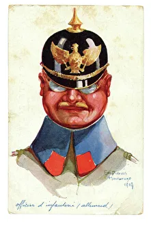 A Dupuis head & shoulders of a German infantry officer