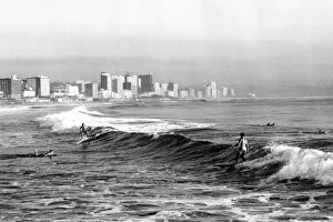 Images Dated 1st September 2011: Durban Surfers