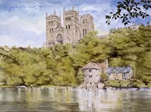 Bank Collection: Durham Cathedral from the River Wear