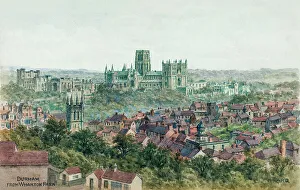 Wharton Prints: Durham, County Durham, viewed from Wharton Park