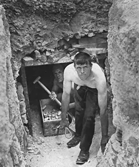 Miners Prints: Durham miners as sappers, WW1