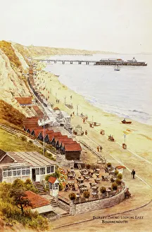 Chine Prints: Durley Chine, looking east, Bournemouth, Dorset