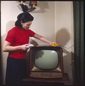Dusting a Television