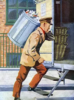 Rubbish Prints: The Dustman and Bin