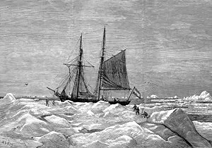 Spitzbergen Gallery: The Dutch Arctic Exploration Ship Willem Barents, 1878
