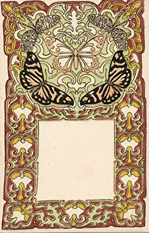 Message Prints: Dutch art nouveau pattern - Butterflies