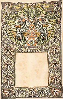 Dutch art nouveau pattern - Fish