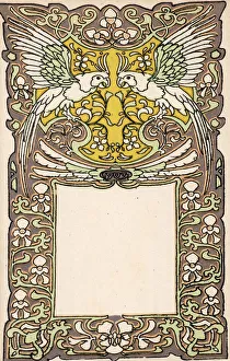Parrots Prints: Dutch art nouveau pattern - Parrots