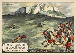 Angola Gallery: Dutch attack on Fortress of Muxima, Angola