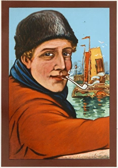 Dutch boy in traditional dress