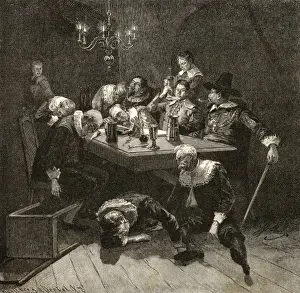 Pewter Prints: Dutch Drinker Drunk