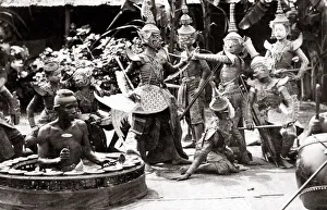 Dutch East Indies, Java, Indonesia, dance group musicians