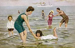 Dutch Family on Beach