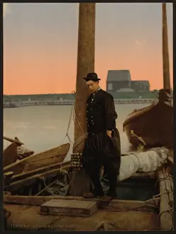 Marken Prints: A Dutch fisherman, Marken Island, Holland