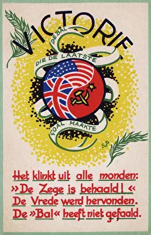 Dutch patriotic postcard - WWII - Victory Dutch patriotic postcard - WWII - Victory