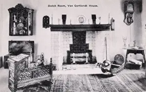 Bronx Prints: Dutch Room in Van Cortlandt House, Bronx, New York City