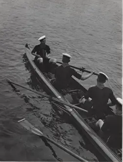 Dutch sea scouts boating, Holland