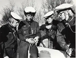 Knot Prints: Dutch sea scouts tying knots, Holland