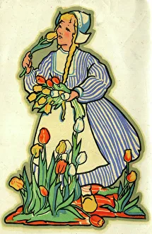 Tulip Prints: Dutch Tulip Girl