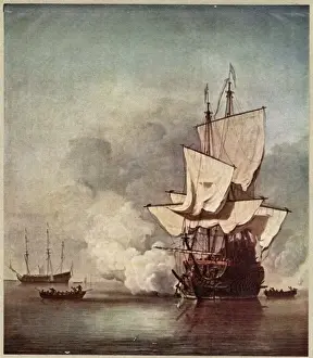 War Ships Prints: Dutch Warships 1670
