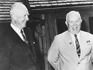 Premier Prints: Dwight D Eisenhower and Nikita Khrushchev