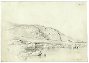 Ayrshire Prints: Dyke on Great Cumbra, Western Isles, Scotland