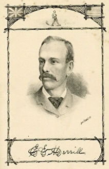 Images Dated 24th August 2017: E E Merrill, American athlete