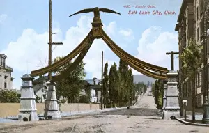 Land Mark Prints: Eagle Gate, Salt Lake City, Utah, USA