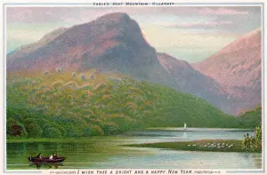Eagles Prints: Eagles Nest Mountain, Killarney, on a New Year card