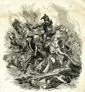 Cardigan Gallery: Earl of Cardigan leading Light Cavalry at Balaclava