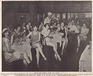 Images Dated 6th December 2014: Earl Carroll serves dinner to his dancing girls in a restaur