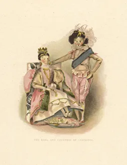 Victorias Gallery: The Earl and Countess of Leicester dressed by Princess