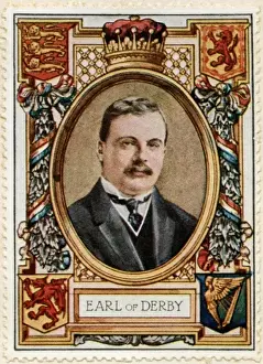 Villiers Prints: Earl of Derby / Stamp