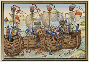 War Ships Prints: Earl Pembroke attacked